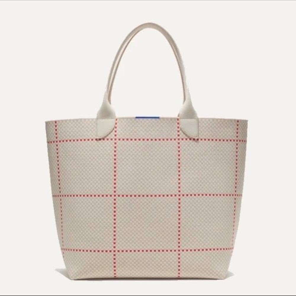 Rothy’s Lightweight Tote in Gingham Poppy. Great condition, hard to find color!